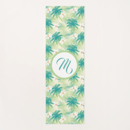 Tapete De Yoga A Monogrammed Tropical Summer