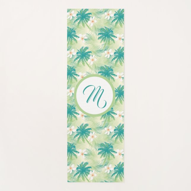Tapete De Yoga A Monogrammed Tropical Summer (Frente)