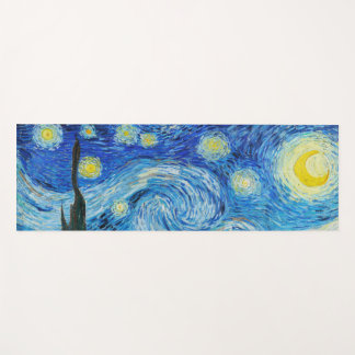 Tapete De Yoga A Noite Estrelada de Vincent Van Gogh