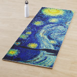 Tapete De Yoga A Noite Estrelada de Vincent Van Gogh<br><div class="desc">Vincent Van Gogh A Noite Estrelada. Esta é uma antiga obra-prima do pintor-mestre holandês Vincent Van Gogh. Esta pintura de paisagens de arte tem cores lindas,  vibrantes e saturadas. Vincent Van Gogh era um pintor impressionista holandês. Esta imagem está no dominio público</div>