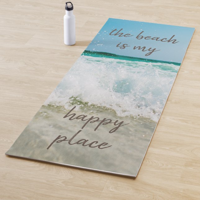 Tapete De Yoga A praia é o meu lugar feliz (In Situ)