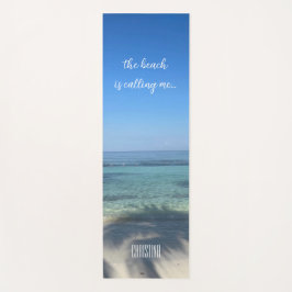 Tapete De Yoga A praia está me chamando de Personalizada