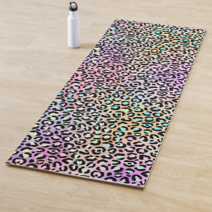 Tapete De Yoga A Série Iridescente Leopard Design 6