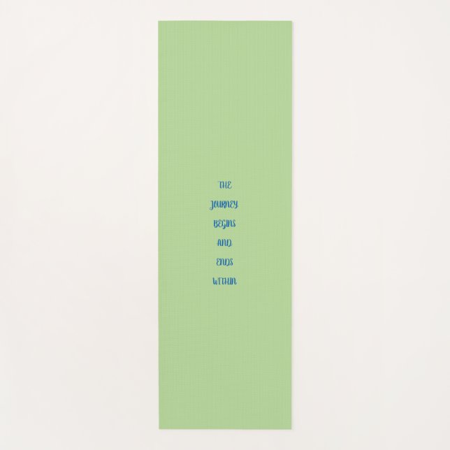 Tapete De Yoga A Viagem Começa...
 . Yoga Mat inspirador (Frente)