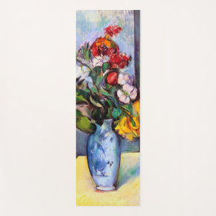 Tapete De Yoga A vida com flores em um vaso, Paul Cezanne