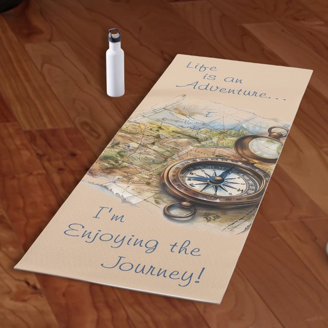 Tapete De Yoga A Vida É Uma Aventura (Criador carregado)