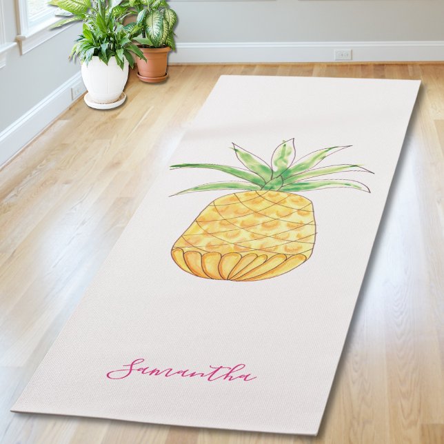 Tapete De Yoga Abacaxi Personalizado (Criador carregado)