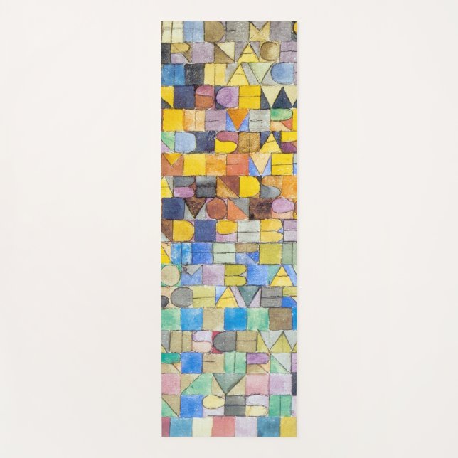 Tapete De Yoga ABC (Alfabeto), Paul Klee (Frente)