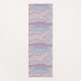 Tapete De Yoga 🌸 Abstract Pink & Purple Yoga Mat