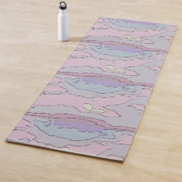 Tapete De Yoga 🌸 Abstrait Rose et Violet
