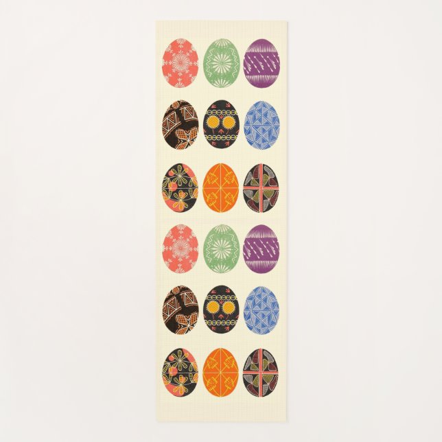 Tapete De Yoga abstrato blogue impressão (Frente)