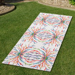 Tapete De Yoga Abstrato de cores arco-íris<br><div class="desc">Este tapete de ioga único é decorado com um padrão abstrato de cor arco-íris. Porque nós criamos a nossa trabalho de arte,  você não encontrará esta imagem exata de outros designers. Mosaico original © Michele Davies.</div>