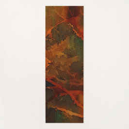 Tapete De Yoga Abstrato de outono Profundo