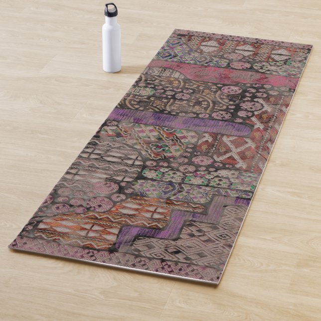 Tapete De Yoga Abstrato Ethno Pattern - Folclore Art 1 (In Situ)