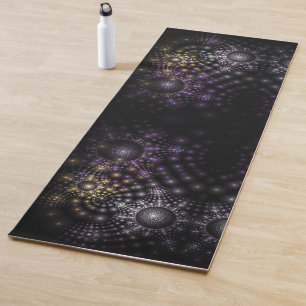 Tapete De Yoga Abstrato Fractal Sphere Art Mandala Universo