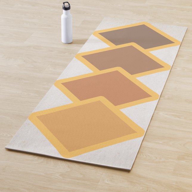 Tapete De Yoga abstrato, ioga quadrado (In Situ)