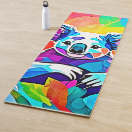 Tapete De Yoga Abstrato Koala Design