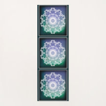 Abstrato Personalizada Azul e Verde Zen Mandala
