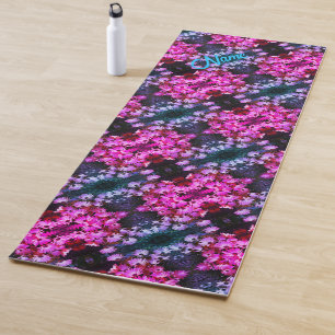 Tapete De Yoga Abstrato Personalizado pelas flores da margarida a