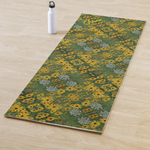 Tapete De Yoga Abstrato Personalizado por Susan Flowers de Olhos