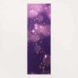 Tapete De Yoga Abstrato Purple Bokeh