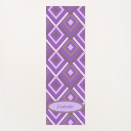 Tapete De Yoga Abstrato Roxo Personalizado