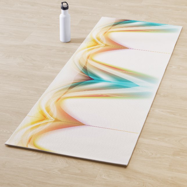 Tapete De Yoga Abstrato Swirls 2 (In Situ)