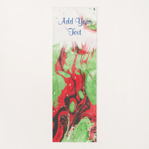 Tapete De Yoga Abstrato Vermelho Modelo Moderno Personalizado Ver