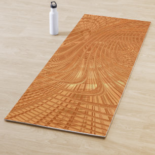 Tapete De Yoga Abstrato Wavy Striped Pattern Lines 03