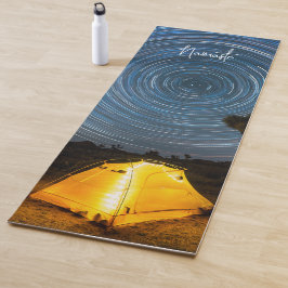 Tapete De Yoga Acampamento Sob As Estrelas