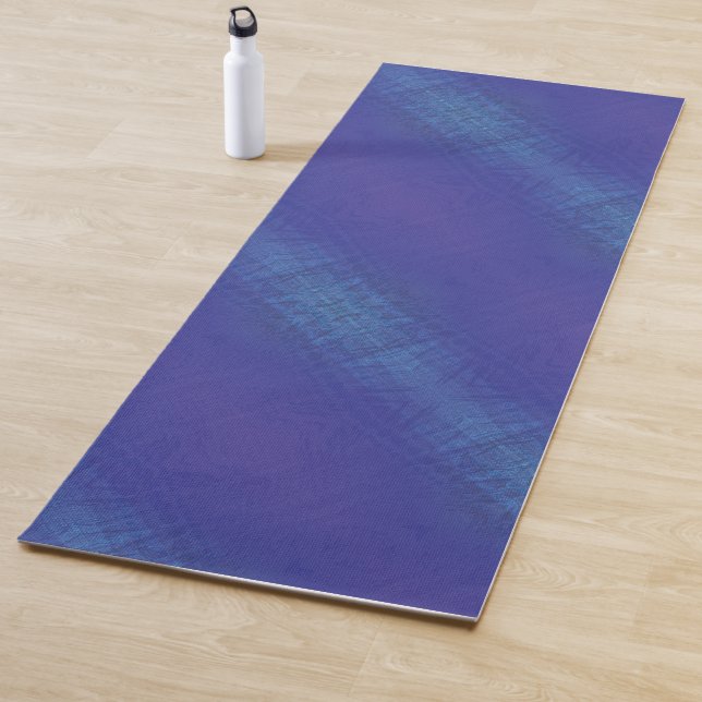 Tapete De Yoga Aceitação | Padrão de Chibori Azul Violeta (In Situ)