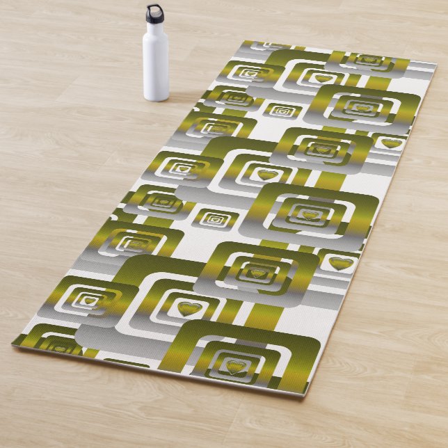 Tapete De Yoga Activate My Heart Pattern Silver (In Situ)