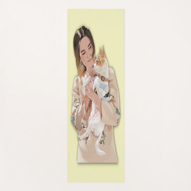 Tapete De Yoga Adicionar personalização fotográfica (Frente)