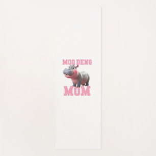 Tapete De Yoga Adorável MOO DENG MOM Baby Hippo Mama Cutest Princ