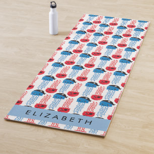 Tapete De Yoga Água-viva pirata, padrão de água-viva, seu nome