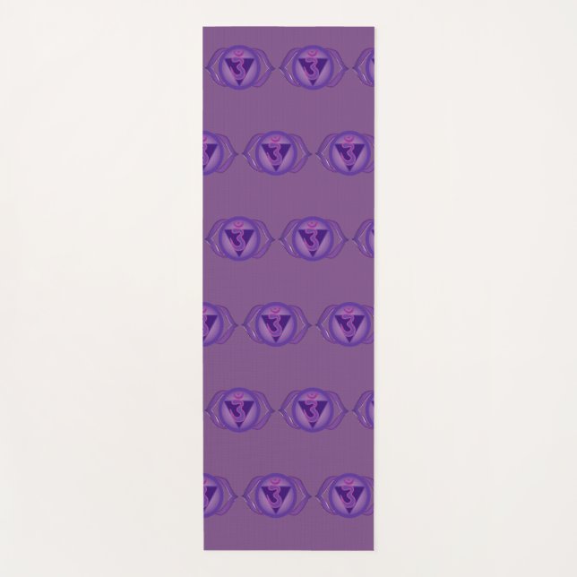 Tapete De Yoga Ajna ou Third eye Chakra Yoga Mat (Frente)