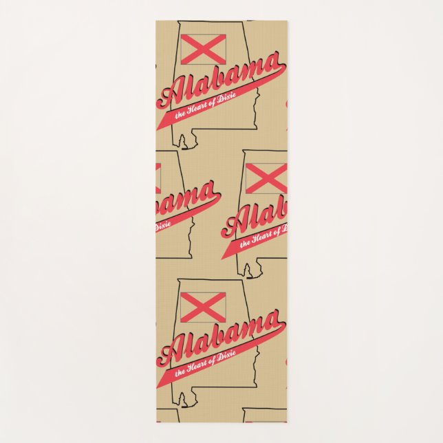 Tapete De Yoga Alabama Heart of Dixie (Frente)