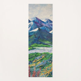 Tapete De Yoga Alaskan Floral Mountain Yoga Mat