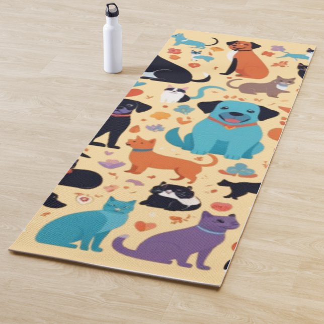 Tapete De Yoga AlbedoBase XL - Colagem Pet Reprodutiva (In Situ)