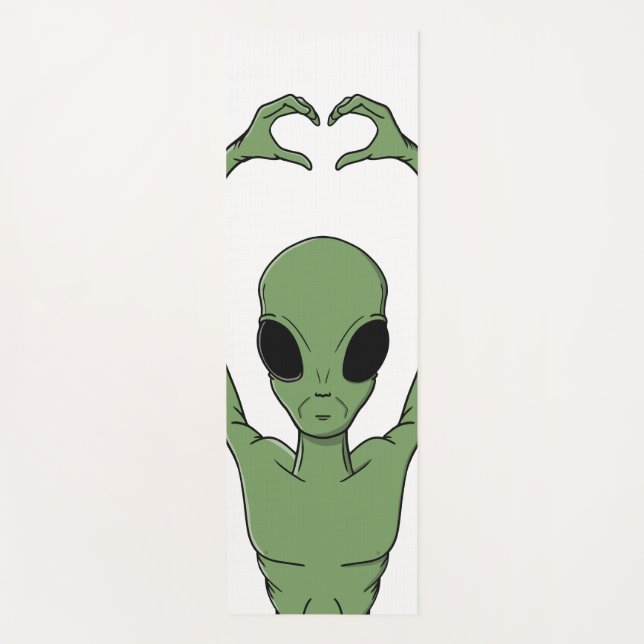 Tapete De Yoga Alien Heart Pose (Frente)