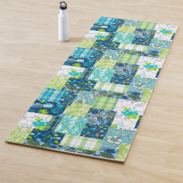 Tapete De Yoga Aloha Patchwork Hawaiian Tropical Impressões - Tea