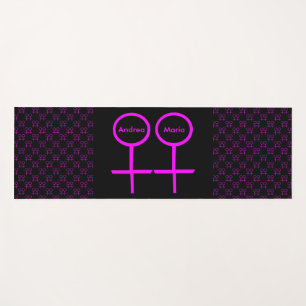 Tapete De Yoga Amantes lésbicas personalizados Yoga Mat