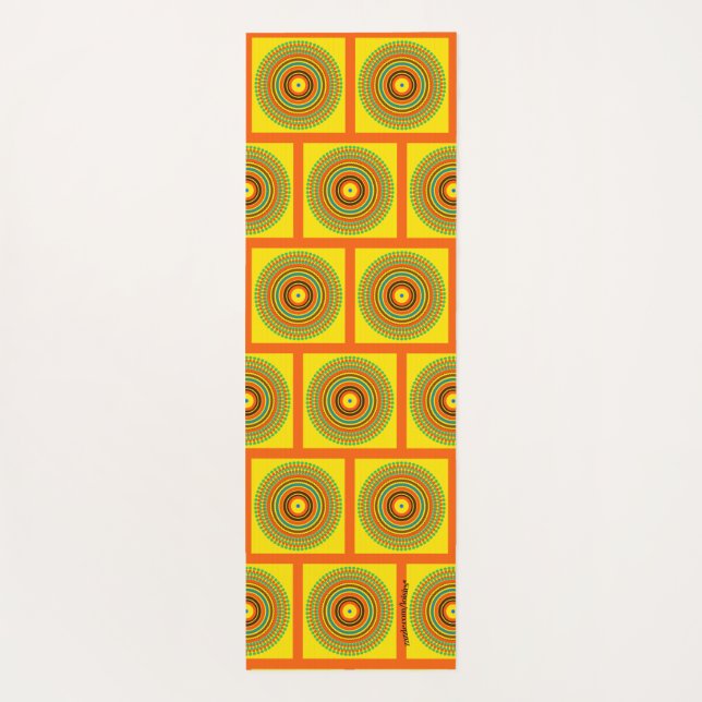 Tapete De Yoga Amarelo (Verso)