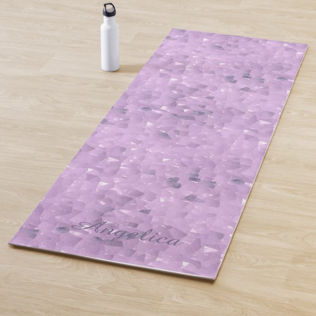 Tapete De Yoga Ametyst Crystal Look Lilac Purple Yoga Mat (In Situ)