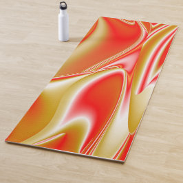 Tapete De Yoga Amor e Abstrato 3D Rainbowart Dourado