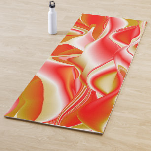 Tapete De Yoga Amor e Abstrato 3D Rainbowart Dourado