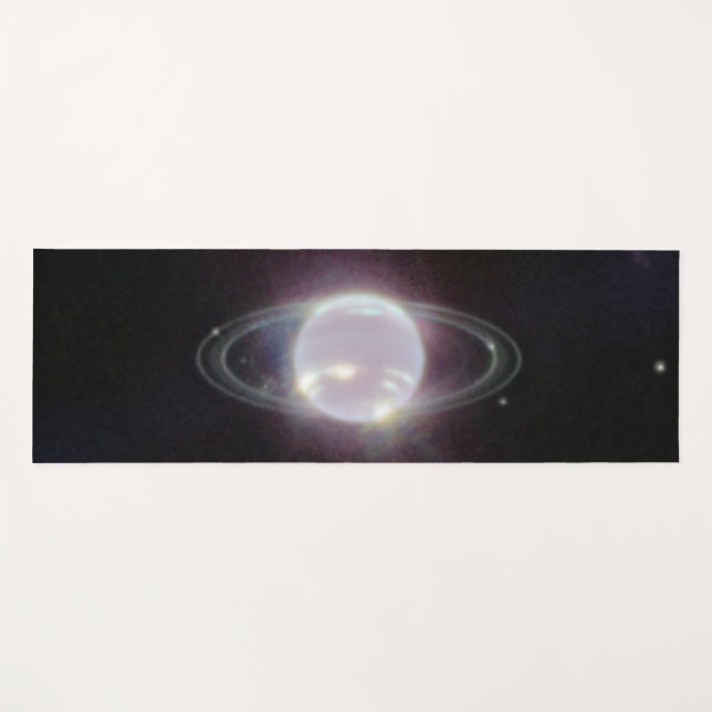Tapete De Yoga Anéis JWST do Planeta Netuno (Frente (Horizontal))
