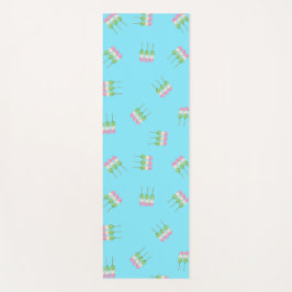 Tapete De Yoga Anime Blue Pastel Dango Yoga Mat
