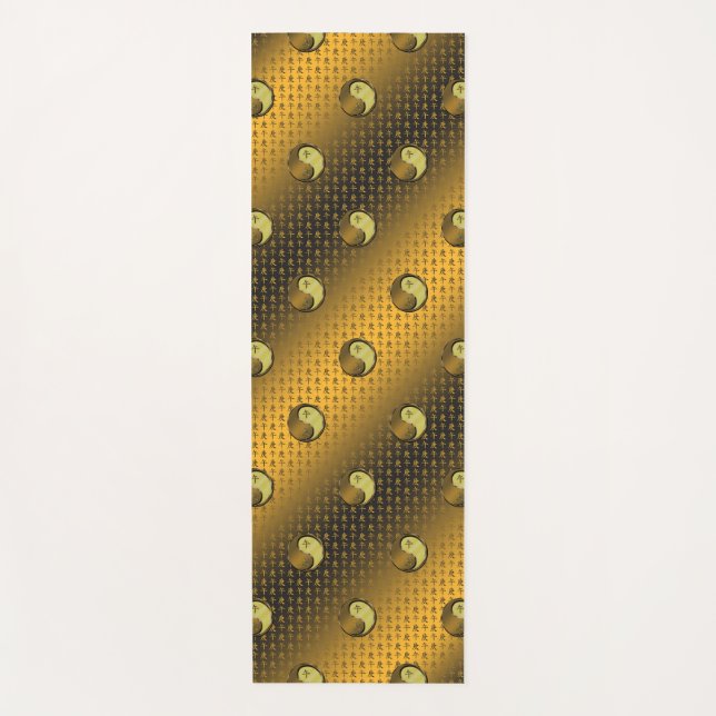 Tapete De Yoga Ano do Cavalo Metálico (Frente)