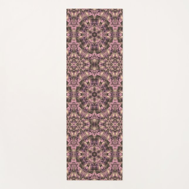 Tapete De Yoga Antiguidade Rosa Vitoriana (Frente)